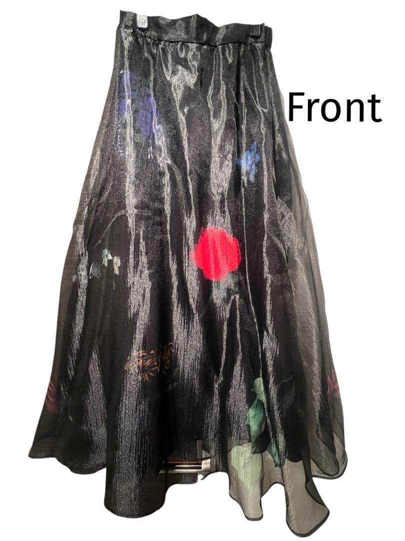 専用Ameri AMANDA SHEER PLEATS SKIRT ブラック M