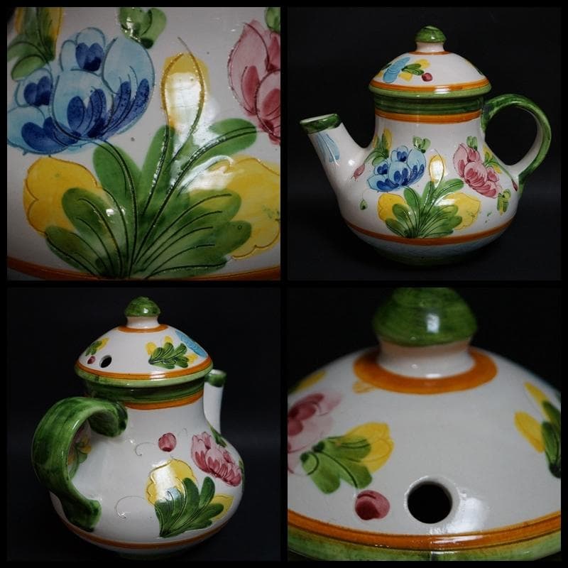 イタリア製 CERAMICHE PAOLI 色絵 ミルクポット ミルクピッチャー