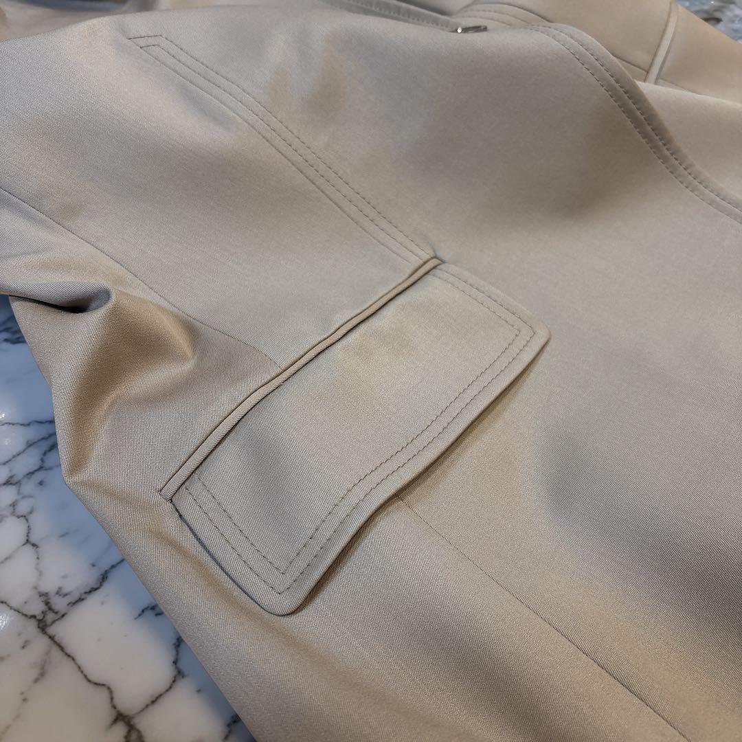 【高級感】GUCCI☆テーラードジャケット☆肩パッド☆ベージュ☆40☆フォーマル