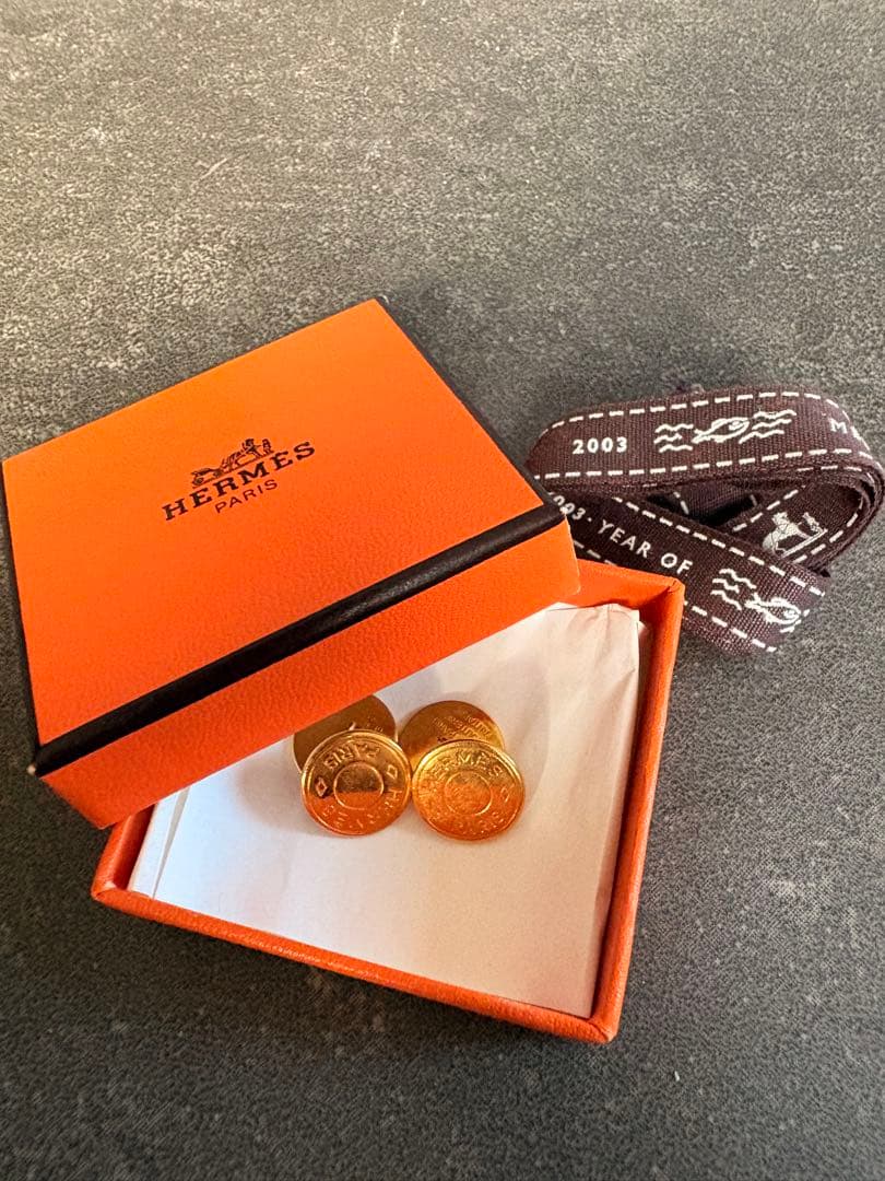 HERMES ゴールドカフリンクス 2003年製