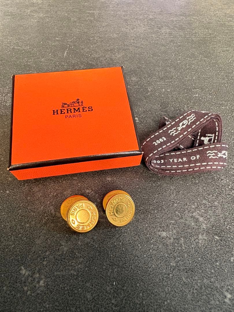 HERMES ゴールドカフリンクス 2003年製
