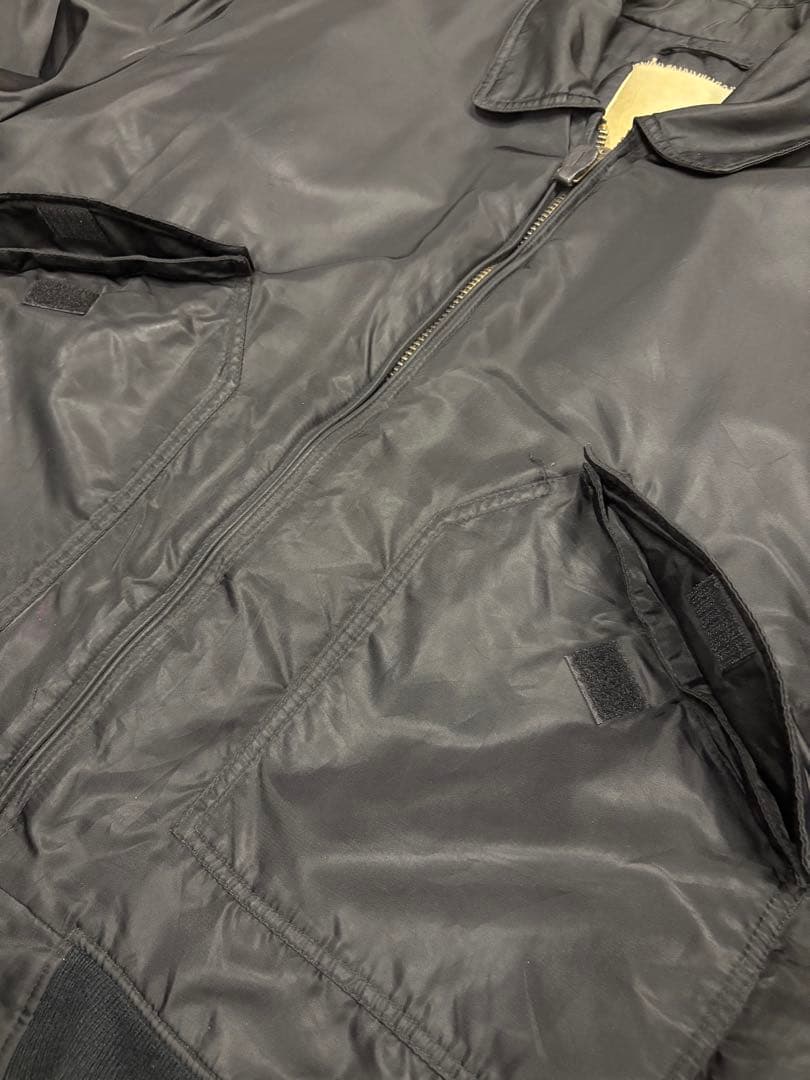 80s 90s CWU-45 フライトジャケット ブラック 民間品 リバーシブル