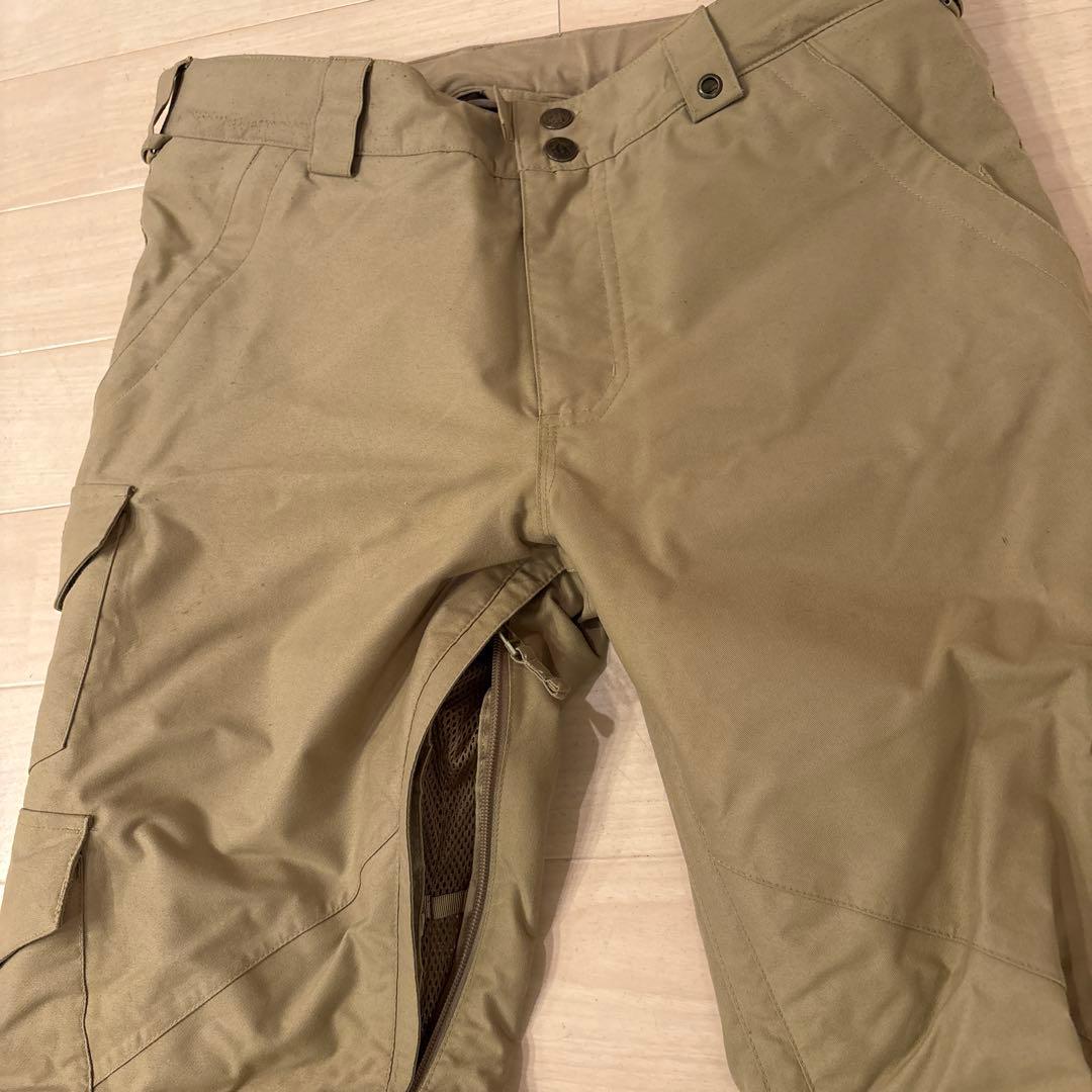 【BURTON】バートンDRYRIDE スノーボードパンツ Mサイズ ベージュ