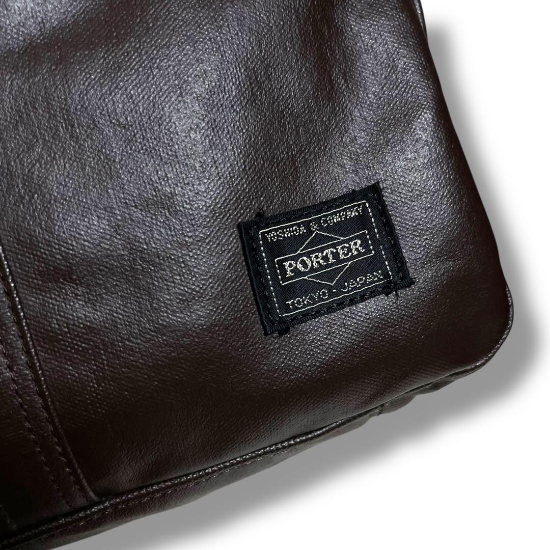極めて美品✨PORTER フリースタイル ボストンバッグ ブラウン