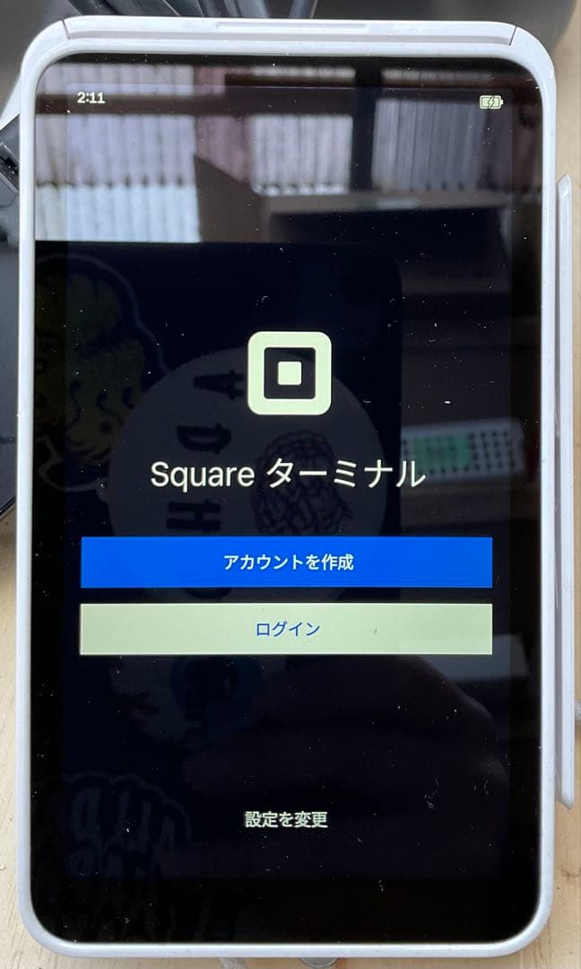 Square ターミナル カード決済端末 レシートプリンター内蔵 通電確認済み
