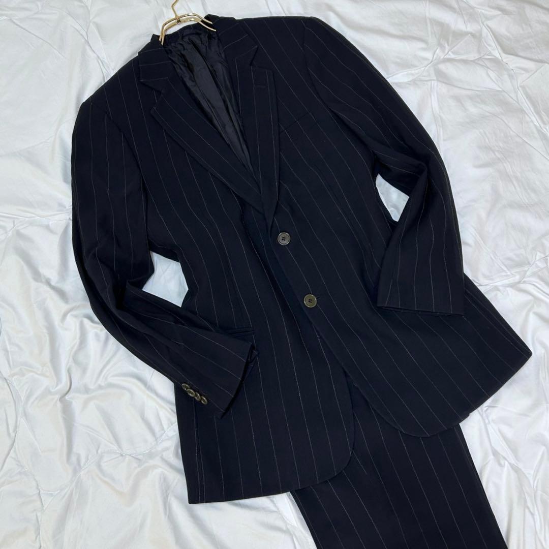 高級 GIORGIO ARMANI ジョルジオアルマーニ ストライプスーツセット