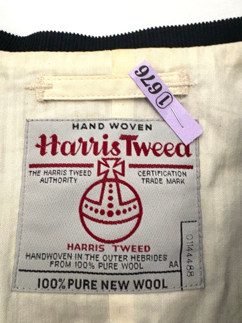 専用BEAMS+ × Harris Tweed ハリスツィード ベスト ネイビー