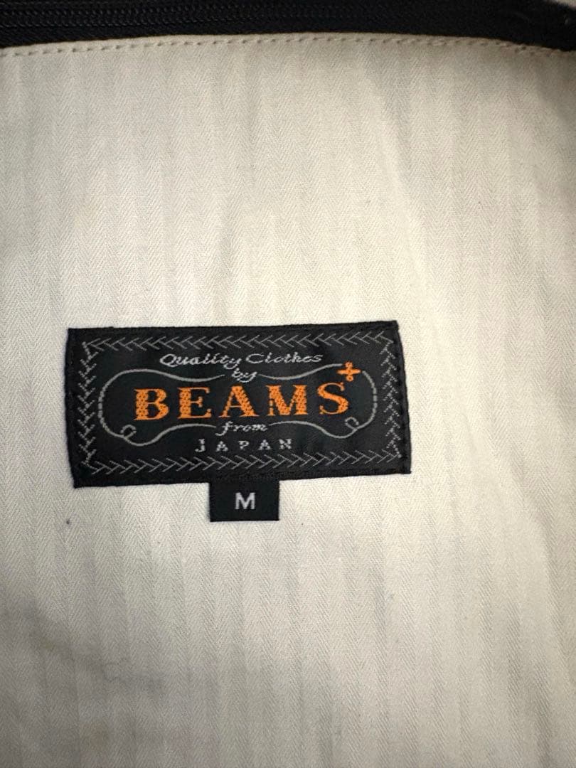 専用BEAMS+ × Harris Tweed ハリスツィード ベスト ネイビー