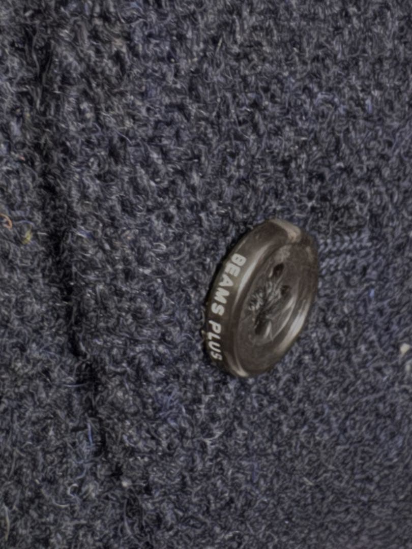 専用BEAMS+ × Harris Tweed ハリスツィード ベスト ネイビー