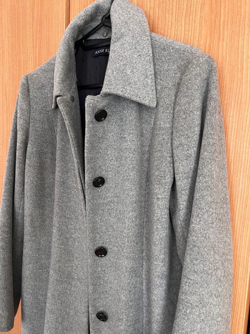 【日本製】ANNE  カシミヤ　ロングコート グレー 高級