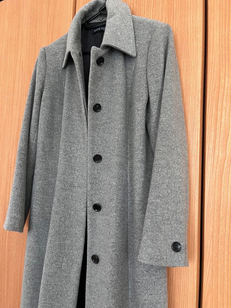 【日本製】ANNE  カシミヤ　ロングコート グレー 高級