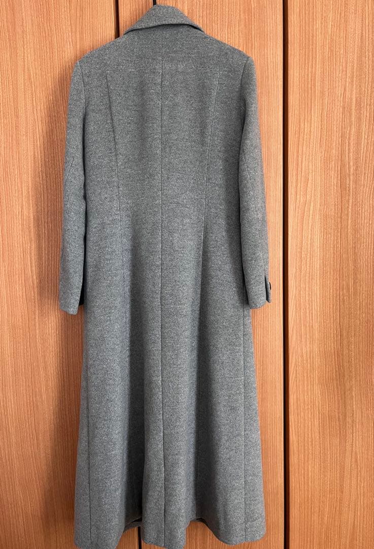 【日本製】ANNE  カシミヤ　ロングコート グレー 高級