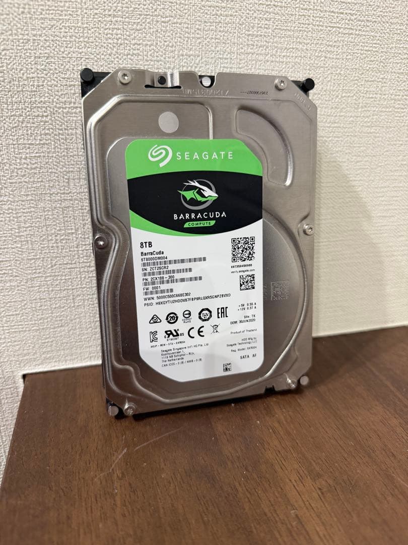 ジャンク　Seagate Barracuda 8TB ST8000DM004