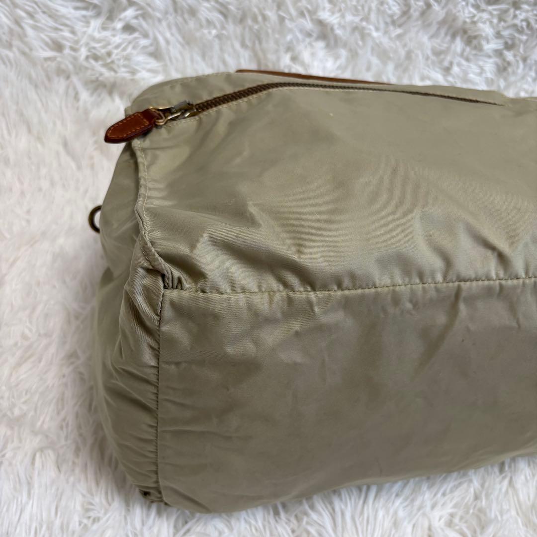 美品★Felisi 2way ボストンバッグ P4 ショルダー ベージュ　大容量