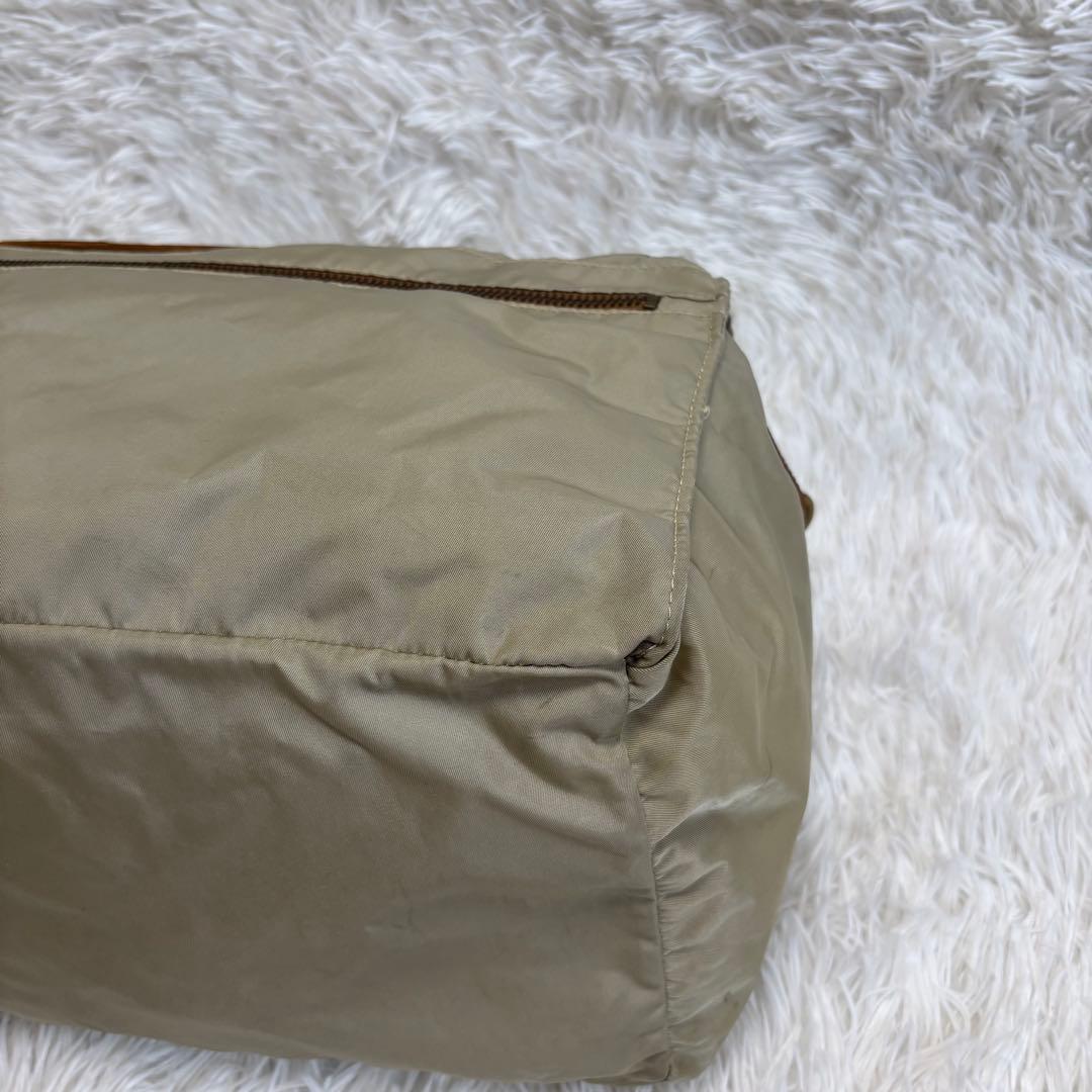 美品★Felisi 2way ボストンバッグ P4 ショルダー ベージュ　大容量