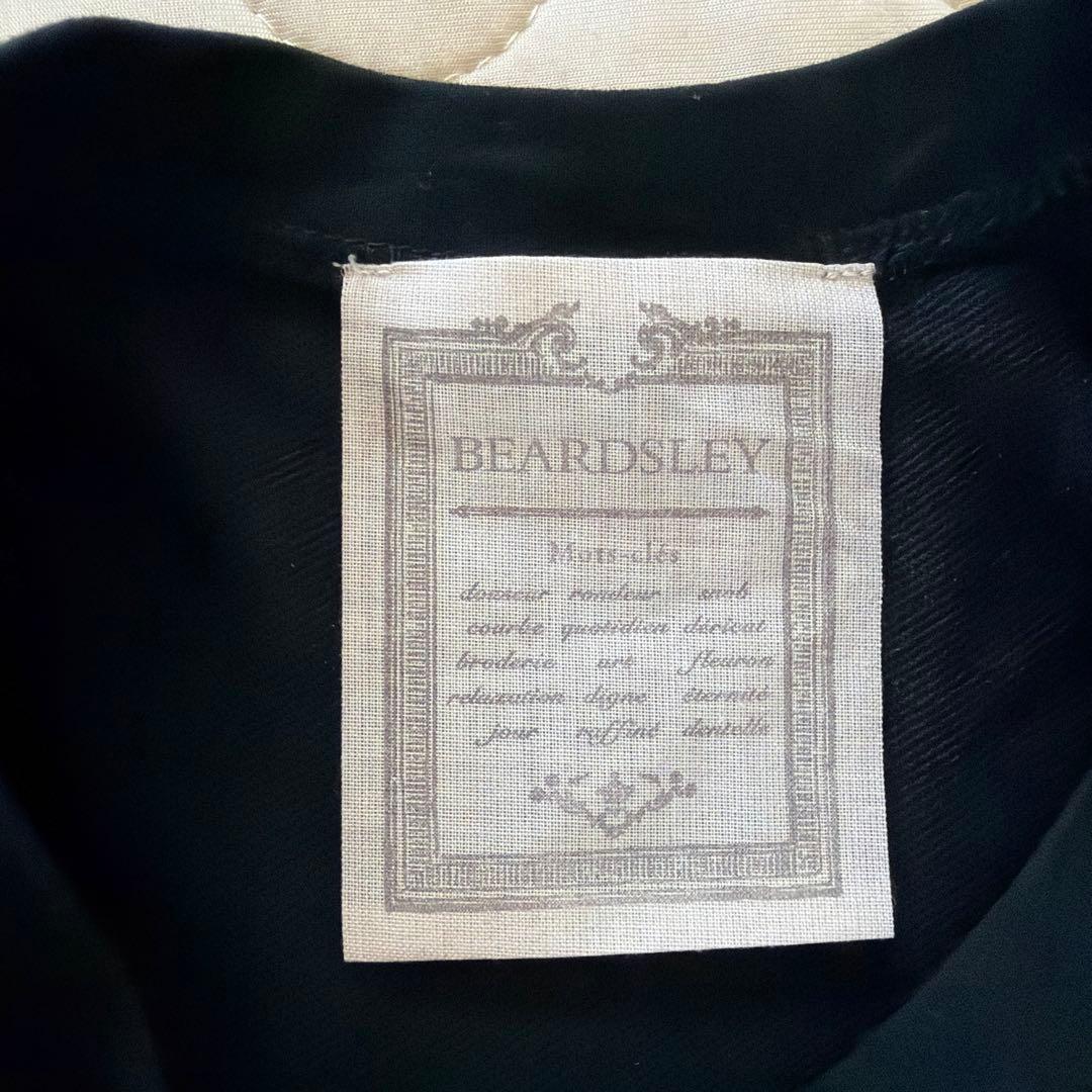 【極美品】BEARDSLEY✴︎タフタビッグチェックワンピース　ブラック