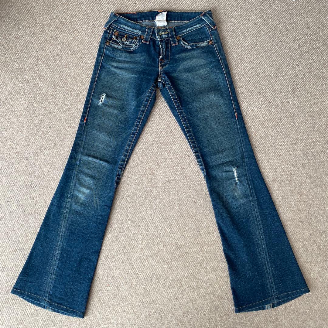 TRUE RELIGIONトゥルーレリジョンブーツカット[JOEY]25美品