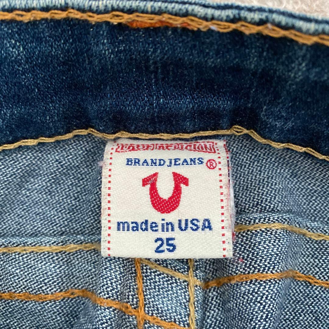 TRUE RELIGIONトゥルーレリジョンブーツカット[JOEY]25美品
