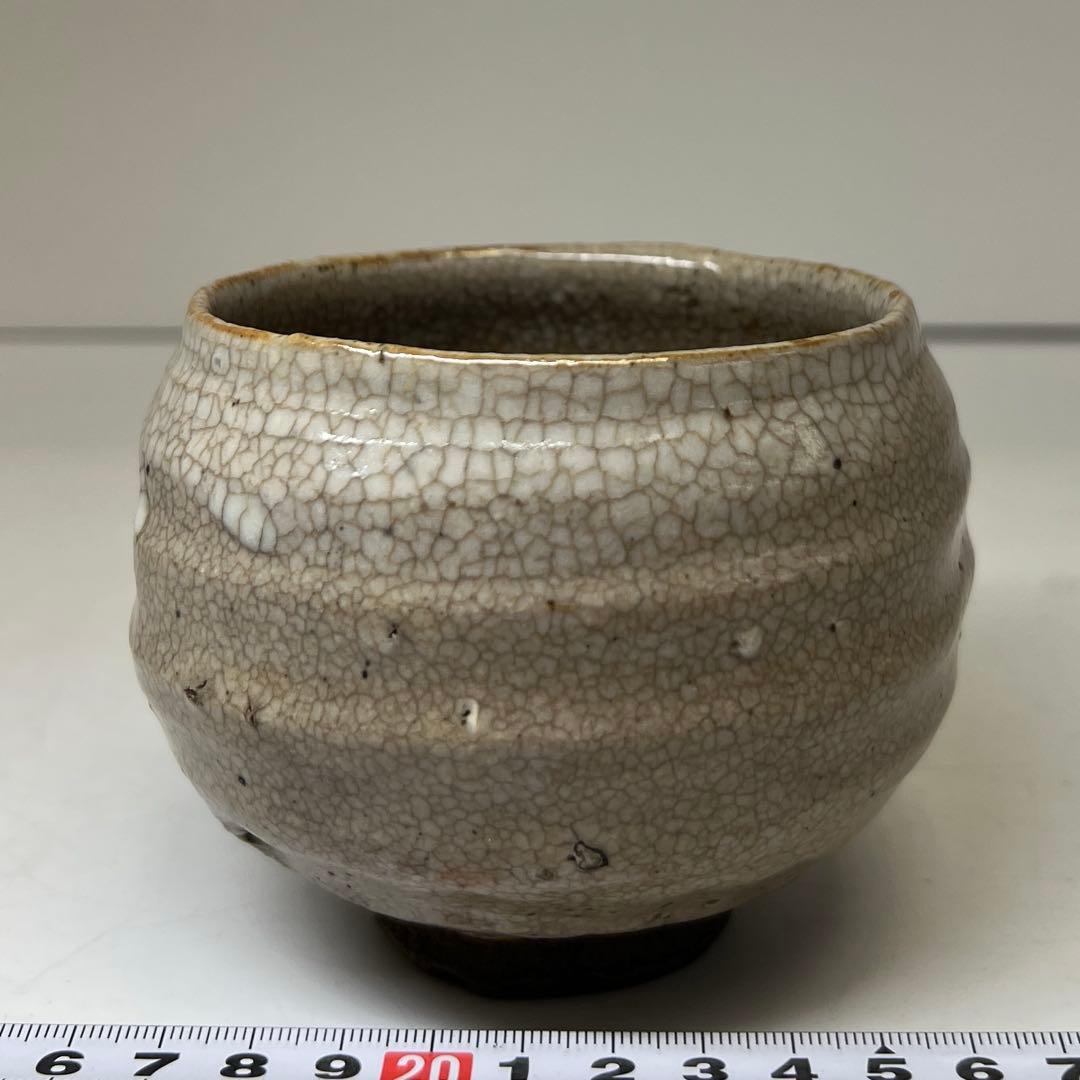 時代 志野茶碗 w9.5cm 東キ8-0212⑧