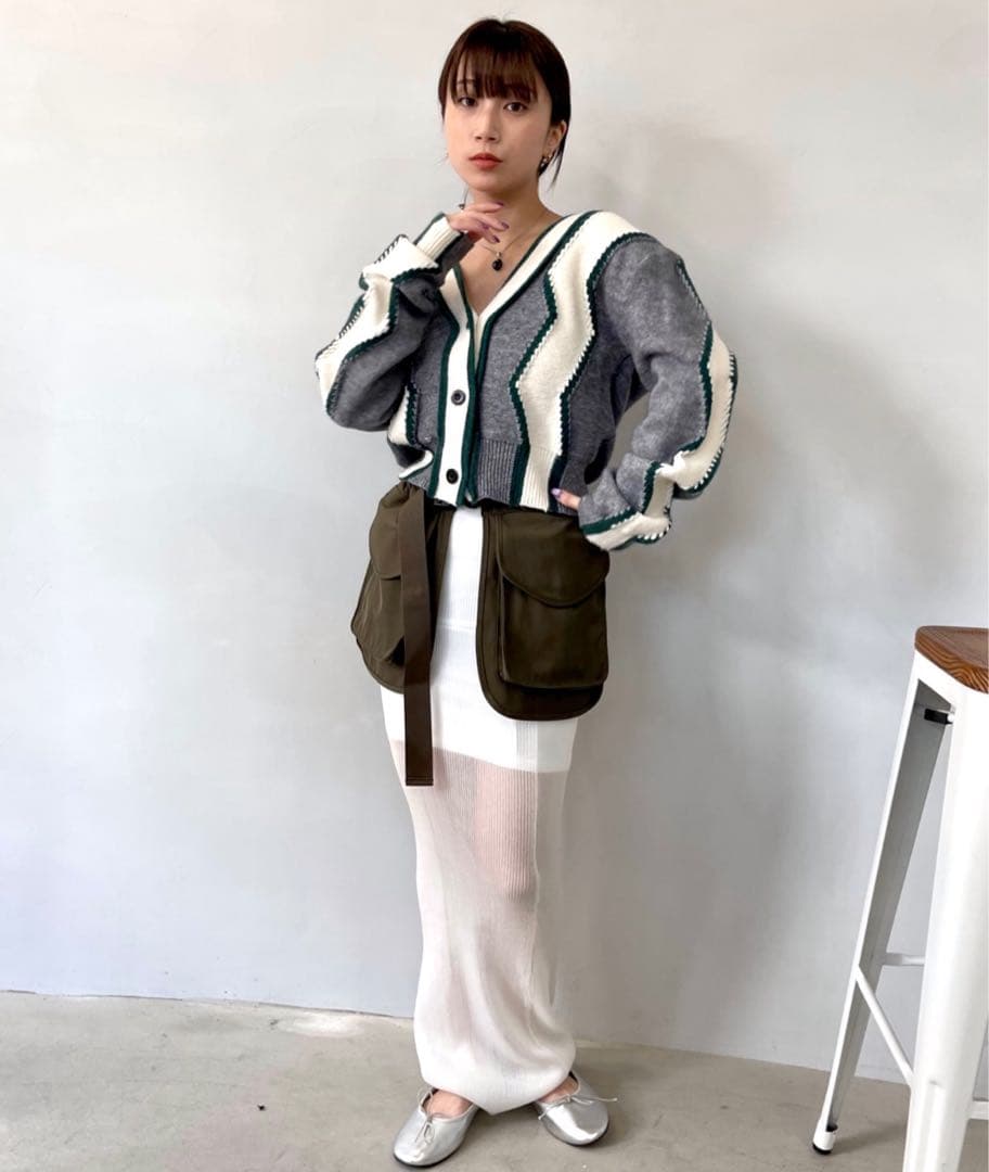 sanself ナイロンベルト ボディバッグ カーキ サンセルフ グリーン