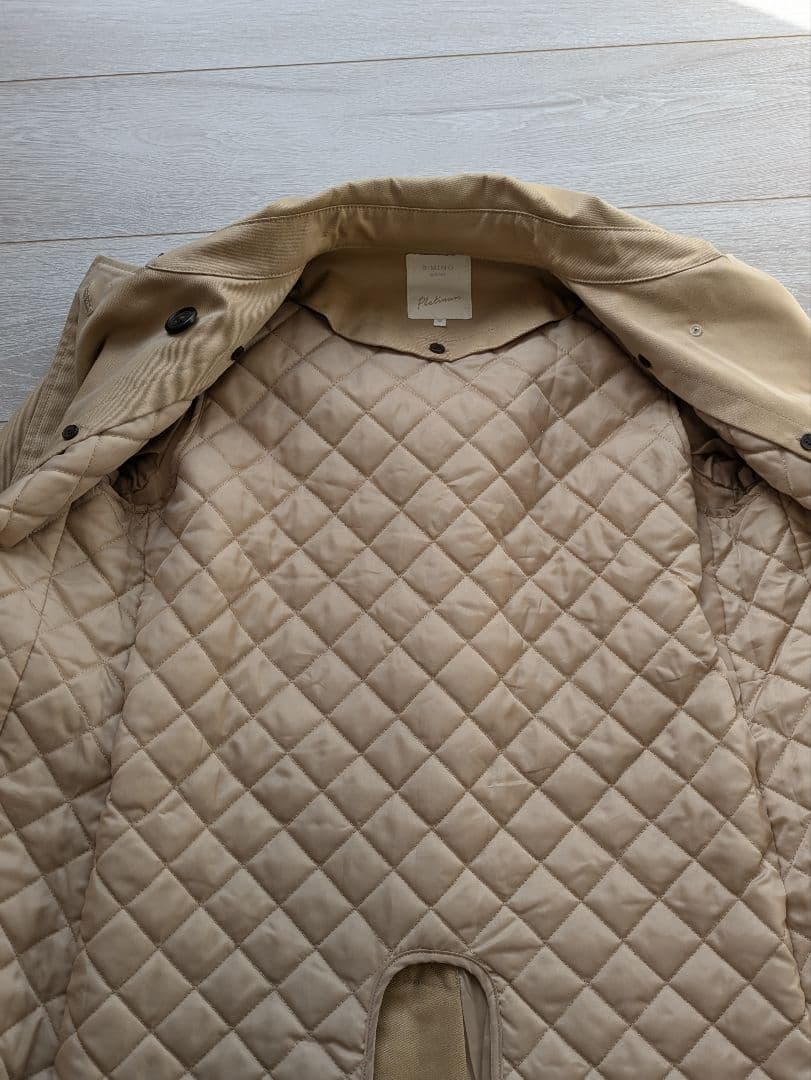 BEAMS ベージュ ダブル トレンチコート　ライナー付き　定価22000