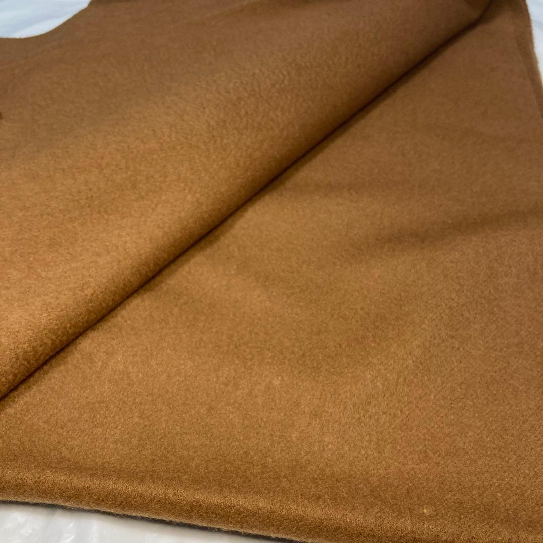 美品 ジョンストンズ カシミヤ100％ 大判ストール ダークキャメル 国内正規品