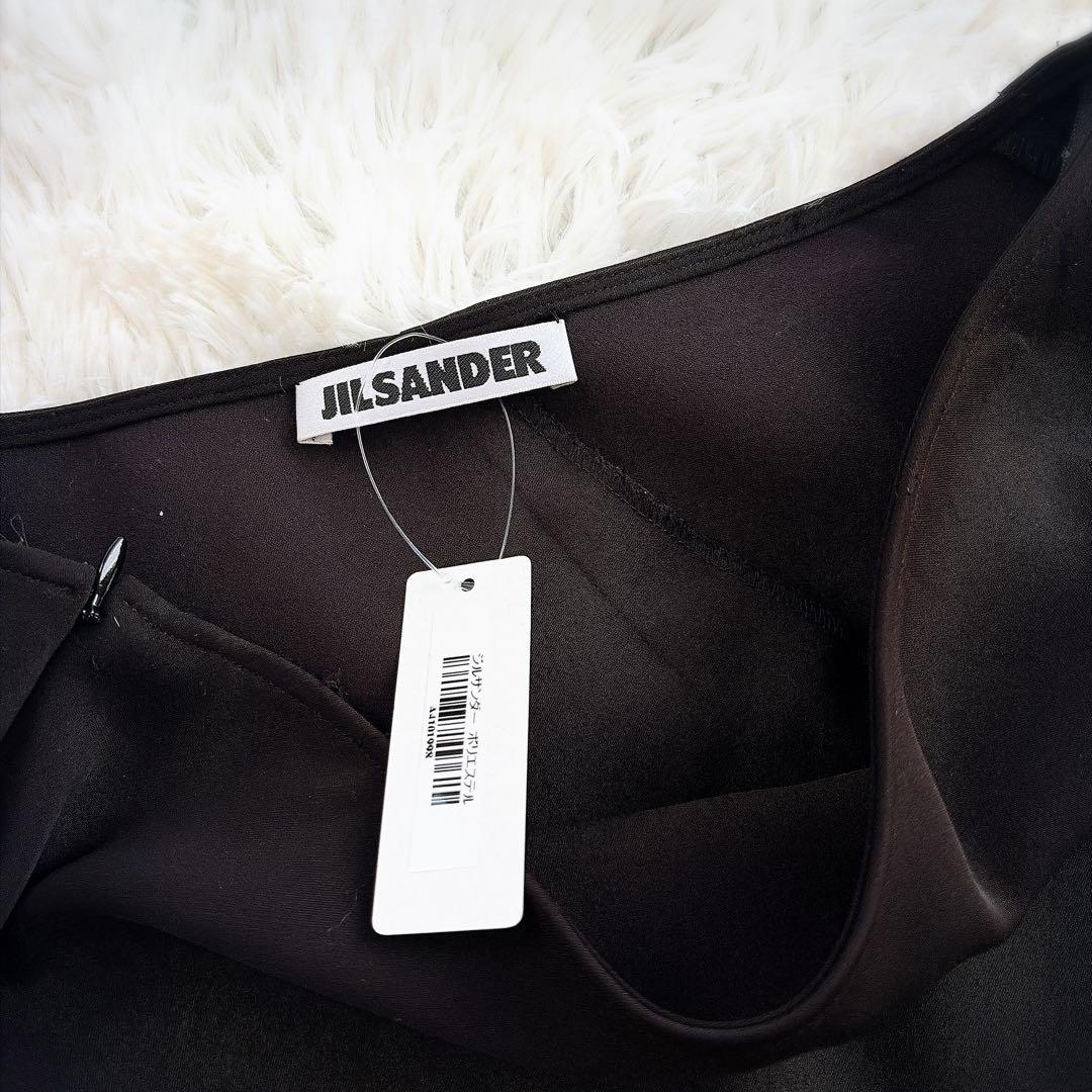 JIL SANDER タグ付 未使用 黒フレアスカート 34