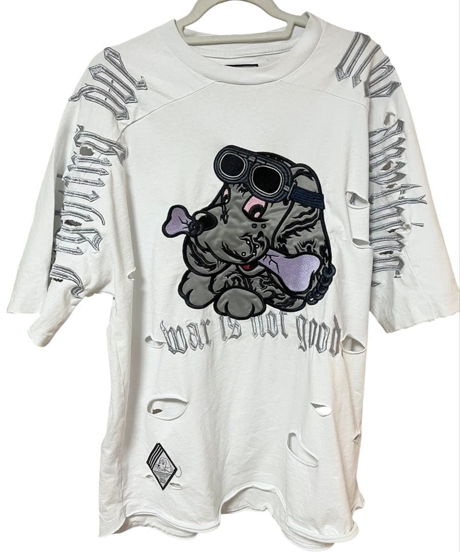 ガルフィー GALFY CRUTCH BRAND ダメージ加工Tシャツサブカル