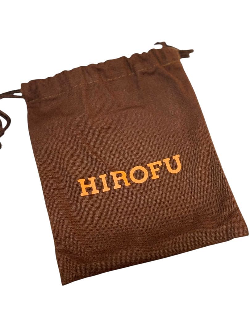 極美品☆HIROFU 二つ折り財布　レザー　パープル系