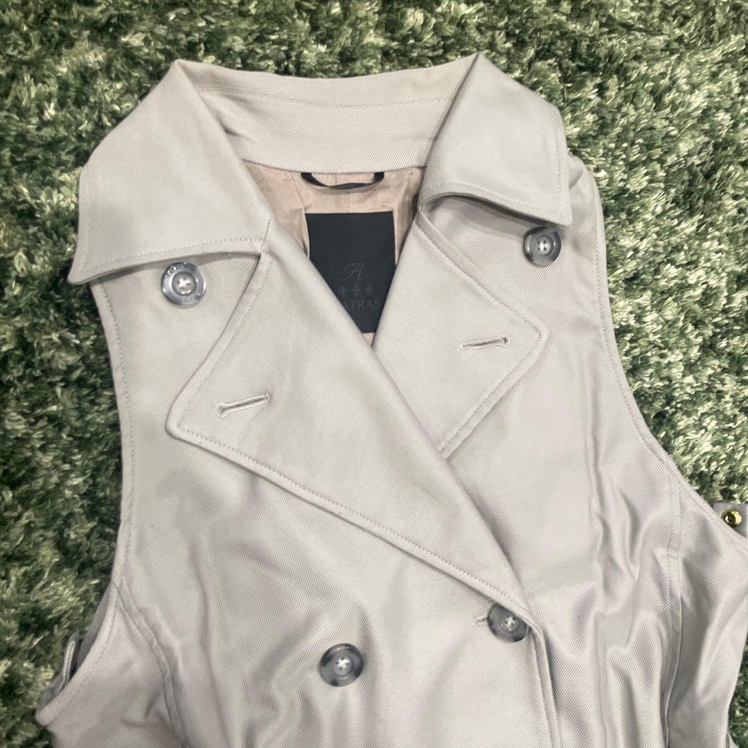 タトラス　3way トレンチコート　ロングベスト　ロングジレ　01