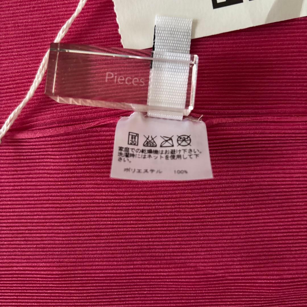 ＊タグ付き新品＊ プリーツプリーズ フレンチスリーブカットソー サイズ3 ピンク