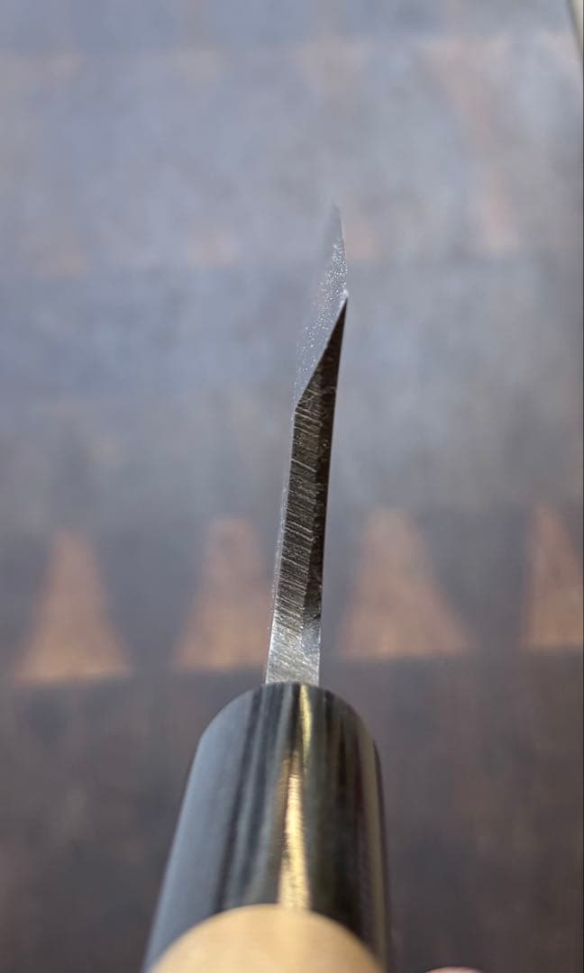 知之 別兆　本鍛造　霞　出刃　150mm 5寸　包丁　 水牛　白鋼　未使用