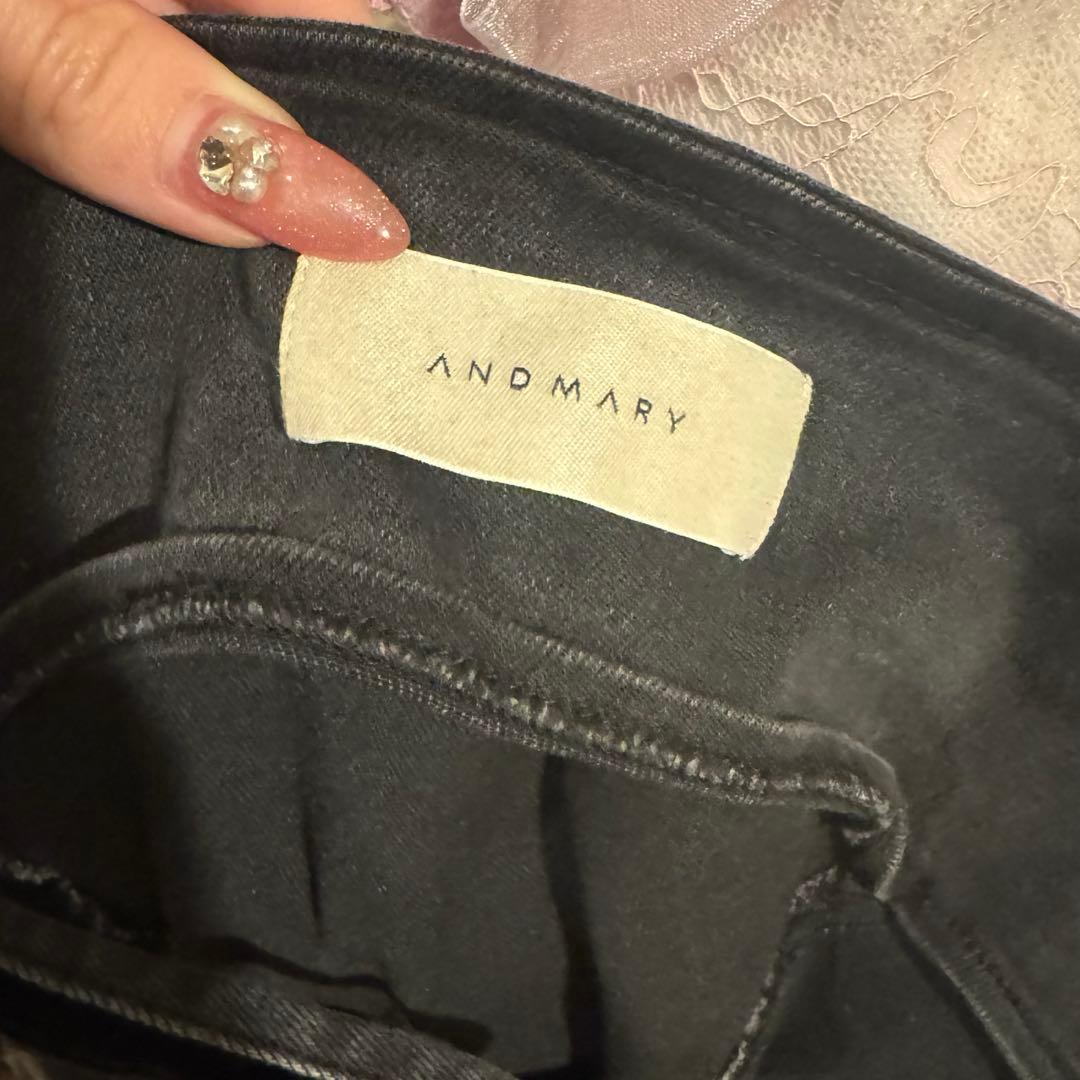 トップス andmary Bonnie denim mini dress