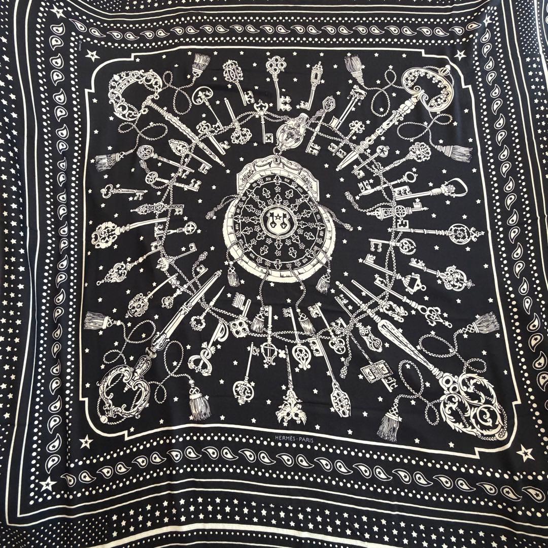 エルメス　カレジェアン Les Cles Bandana　レ　クレ