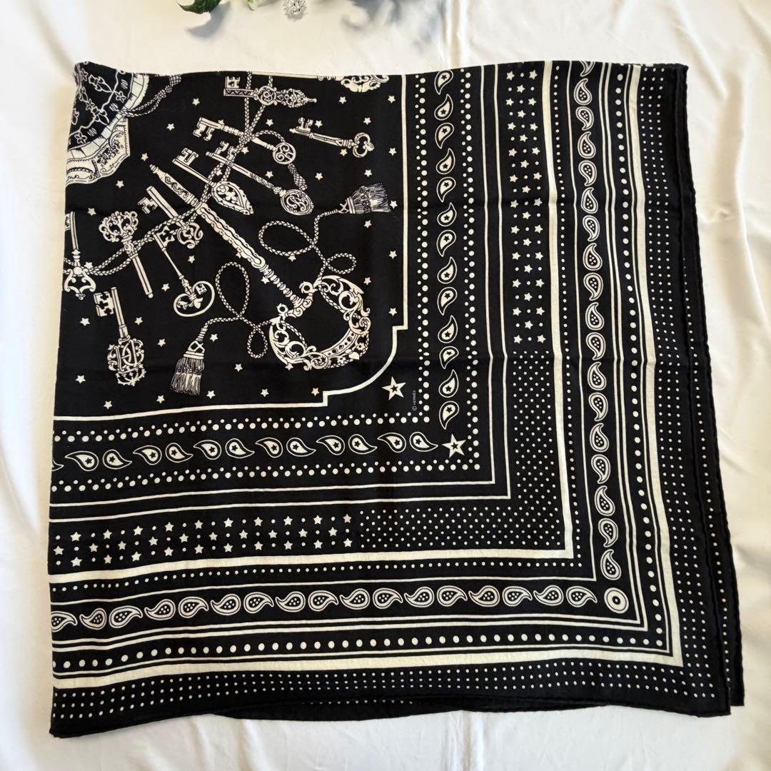 エルメス　カレジェアン Les Cles Bandana　レ　クレ