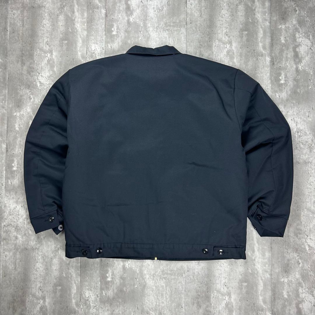 ユニウェア 90s 刺繍企業ロゴ ワークジャケット ブラック L 6441