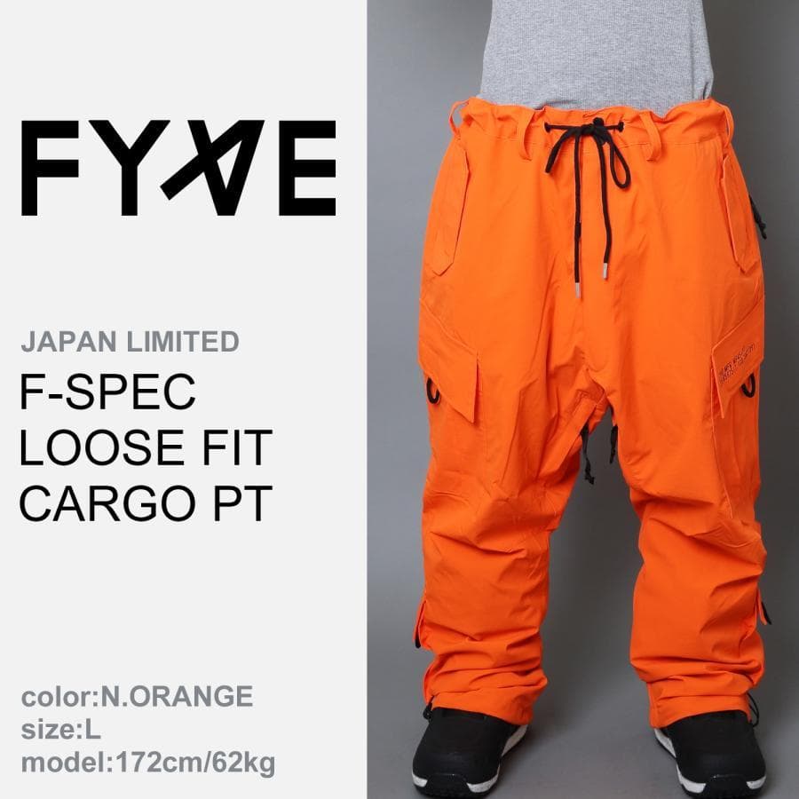 FYVE 日本限定 スノーボードウェア 新品 カーゴパンツ オレンジLサイズ