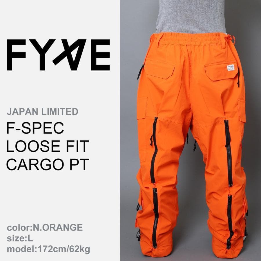FYVE 日本限定 スノーボードウェア 新品 カーゴパンツ オレンジLサイズ