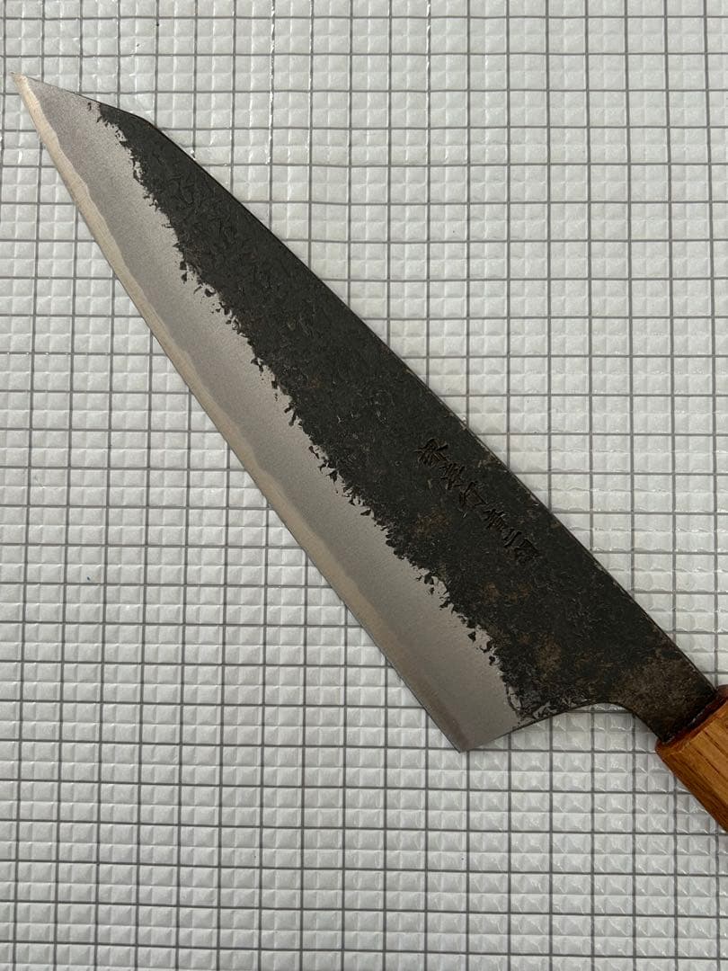 堺孝行 包丁 牛刀 牛刀包丁 焔 紅蓮 安来鋼青紙二号 八角柄 225mm ④