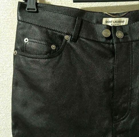 国内正規品★SAINT LAURENTPARIS★レザーパンツ/ランウェイモデル