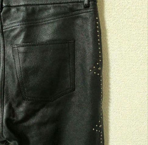 国内正規品★SAINT LAURENTPARIS★レザーパンツ/ランウェイモデル