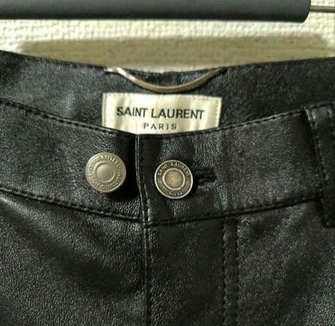 国内正規品★SAINT LAURENTPARIS★レザーパンツ/ランウェイモデル