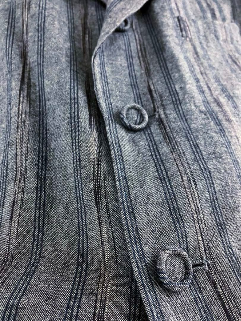 〓m's braque〓 セルビッチ ストライプ シャンブレー ジャケット