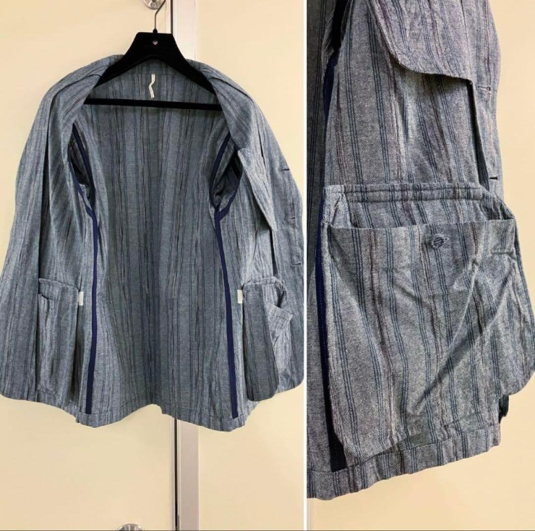 〓m's braque〓 セルビッチ ストライプ シャンブレー ジャケット