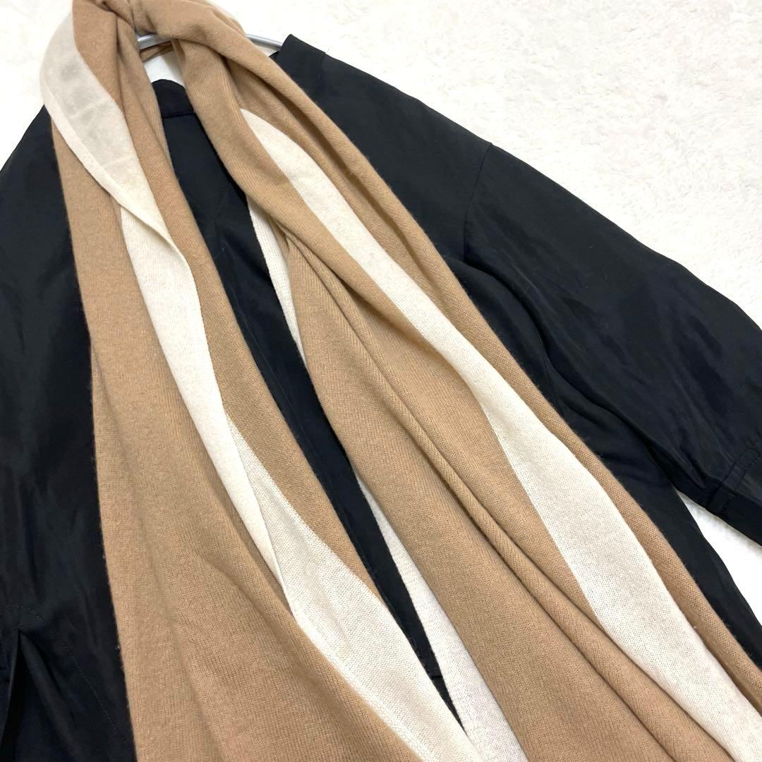 ダブルスタンダードクロッシング　カシミア 大判ストール　ベージュ