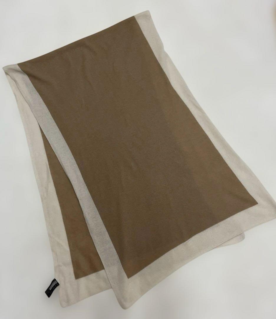 ダブルスタンダードクロッシング　カシミア 大判ストール　ベージュ