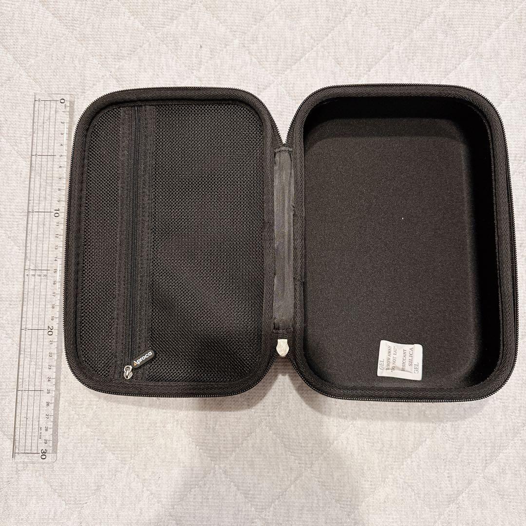 Aproca ストレージケース ブラック 約25cmx16cmx7.5cm