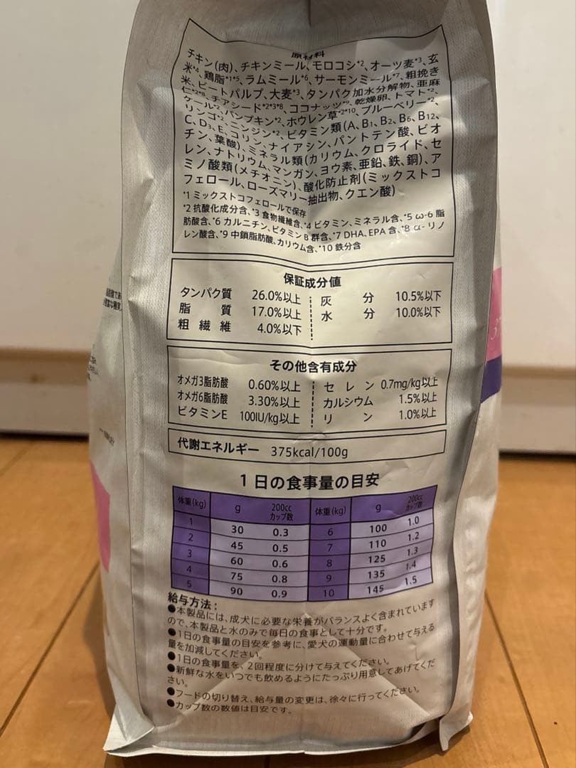 Nutro Supremo 小型犬用 成犬用　ドライフード　3キロ