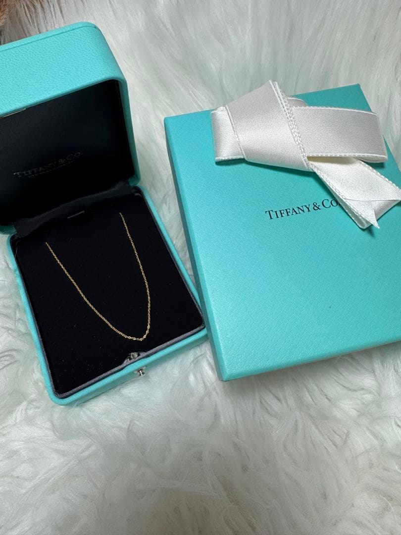 【Tiffany & Co.】 18K ロングネックレス(チェーンのみ)