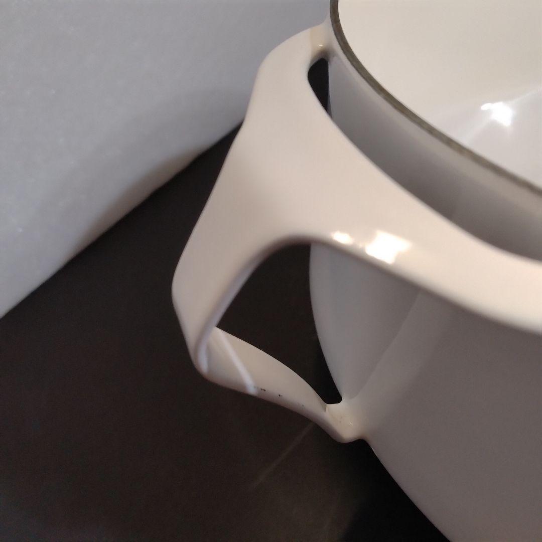 DANSK 18cm 両手鍋 コベンスタイル 白 ホワイト ダンスク